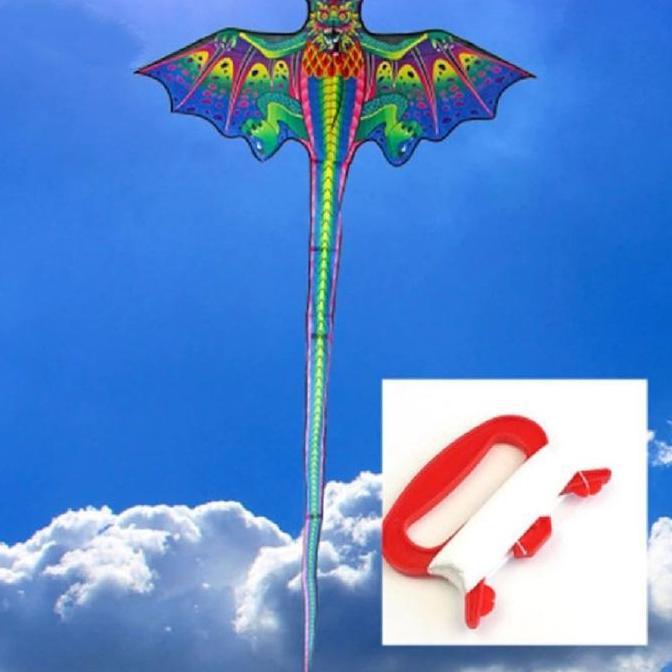Mainan Layangan Anak Bentuk Naga 3D atau Layang layang Dragon besar