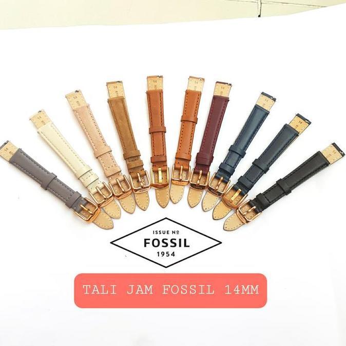 TALI JAM TANGAN FSSIL JACQUELINE 14MM 14 MM QUICK RELEASE SILVER