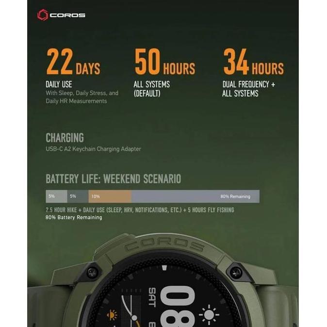 COROS Nomad GPS Adventure Watch with Voice Comand Garansi Resmi / jam tangan / smart watch