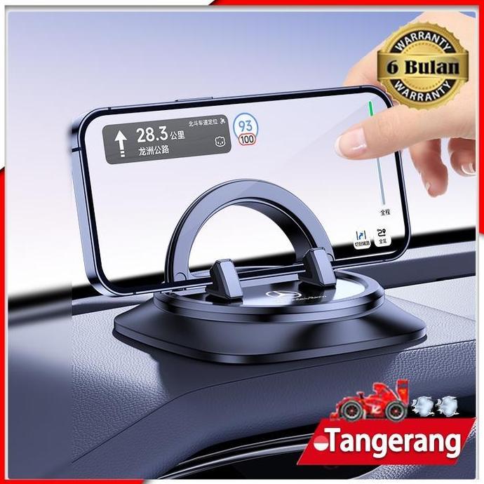 FREYAUR Dudukan Hp Mobil Dashboard Anti-Selip Dashboard Holder Mobil 360 Memutar Car Holder Dashboar