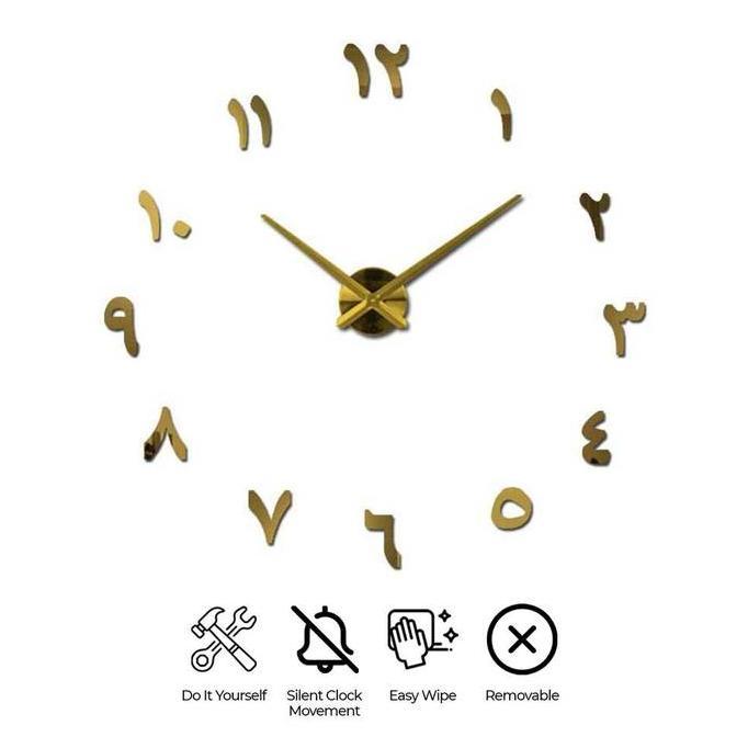 GIRARDY Jam Dinding DIY Tempel Tembok Angka Arab Ukuran Besar S031