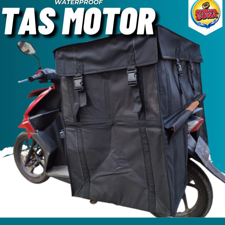 Tas Kurir Motor Tas Obrok Kanvas Tingkat Super Jumbo