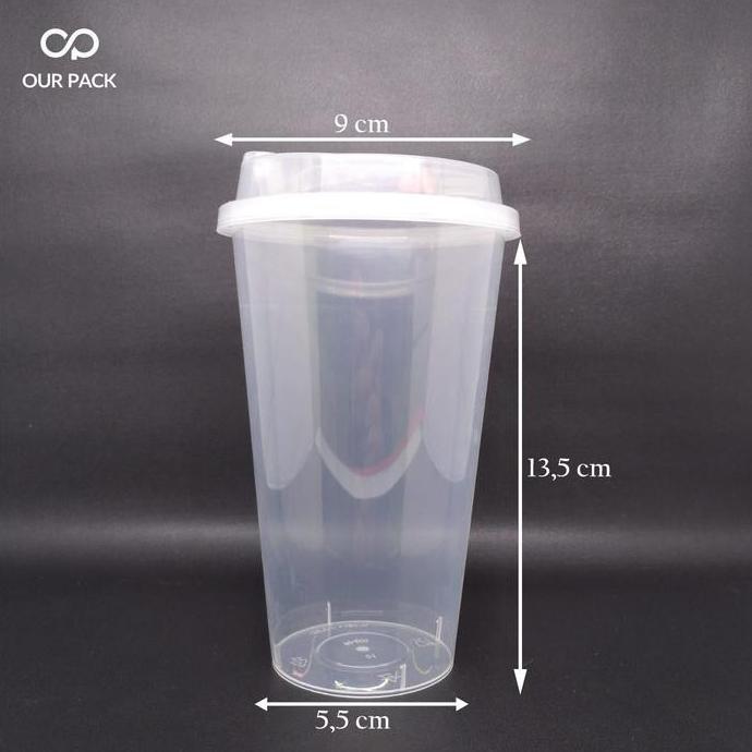 Ebyokurwa- Cup Gelas Pp Injection Bening 16Oz.