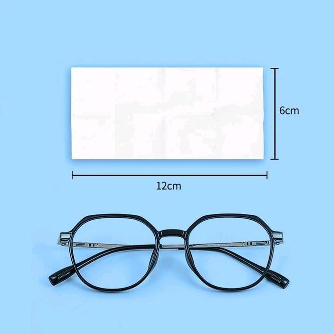 Twara- Termurah Tisu Kacamata Anti Fogging 100Pcs - Tisu Lap Anti Kabut Embun Praktis Murah - Tisu C