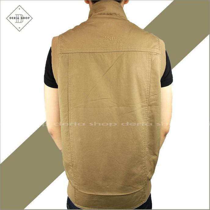Untere- Rompi Pria Tactical Outdoor Bolak Balik Import Bahan Kanvas Jaket Motor Anti Angin Dewasa An
