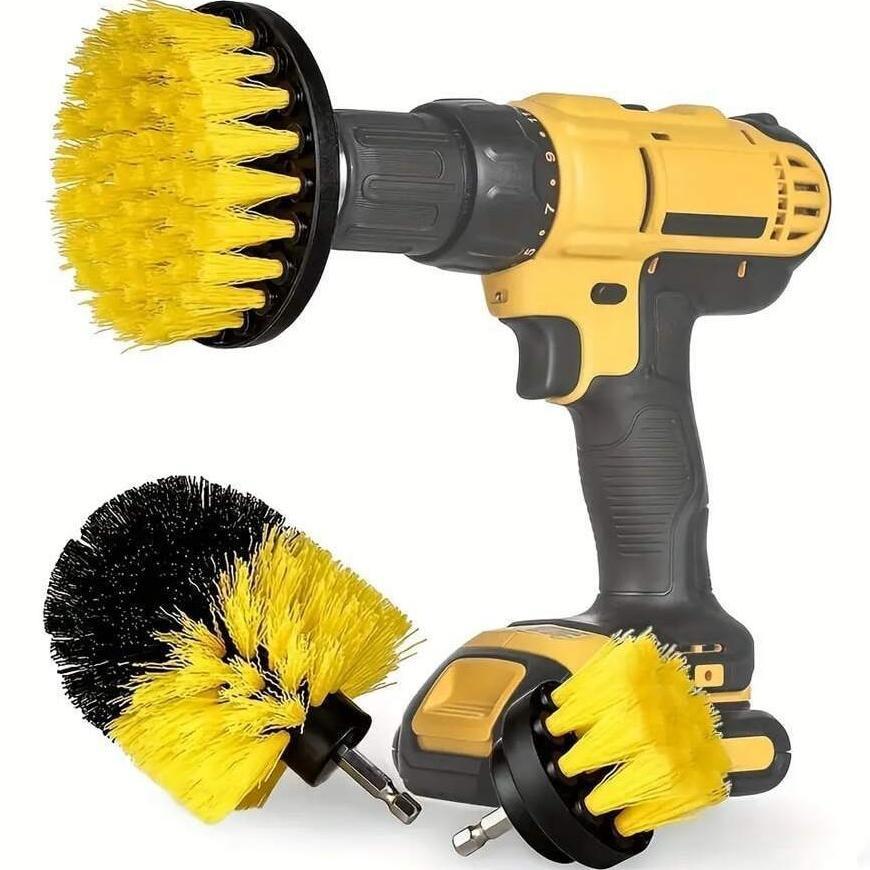 Harga Baru 3Pcs Sikat Bor Listrik Elektrik Sikat Lantai Keramik