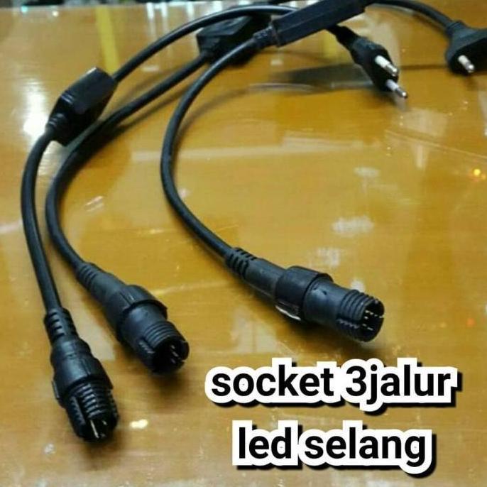 Socket Led selang 3 jalur 10M