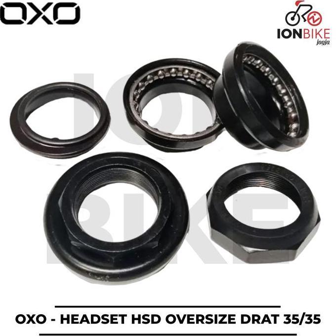Produk Asli Headset Oxo Hsd Oversize Drat Cup 35Mm 35 Mm Fork Ulir 28.6 Head Set Hs-D Os Luar Sepeda
