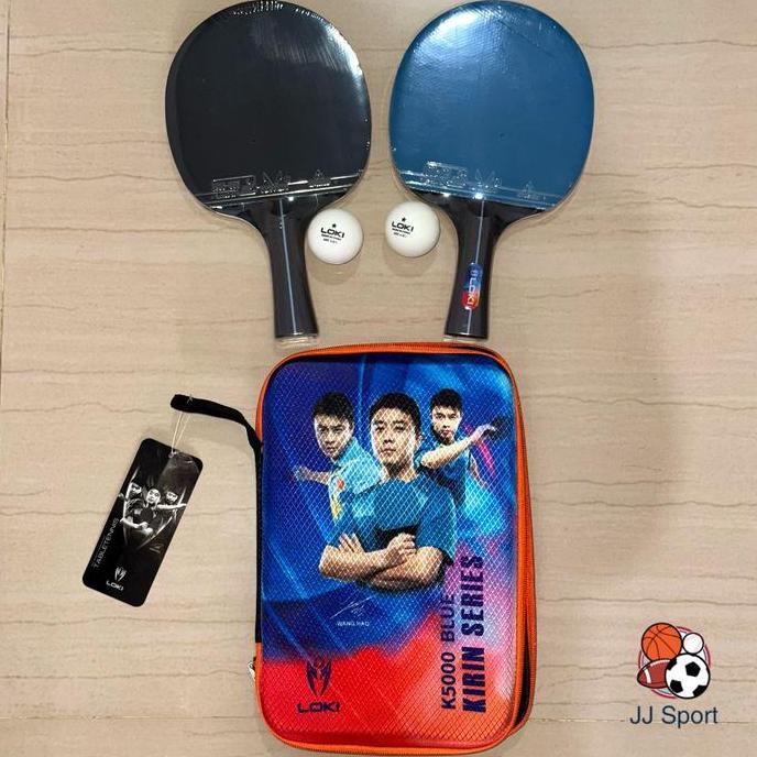 TERBARU - Bet Pingpong LOKI Bat Pingpong LOKI isi 2 Blue Sponge ORIGINAL
