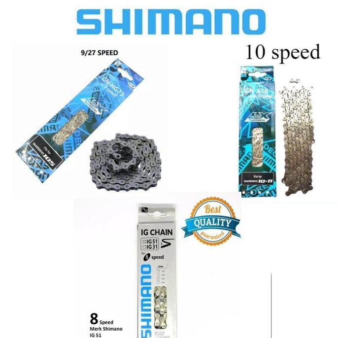 Best Seller Rantai Shimano Sepeda 7 - 8 - 9 - 10 Speed Chain 116 Link Mtb Lipat Minion Bmx Fixie Ori