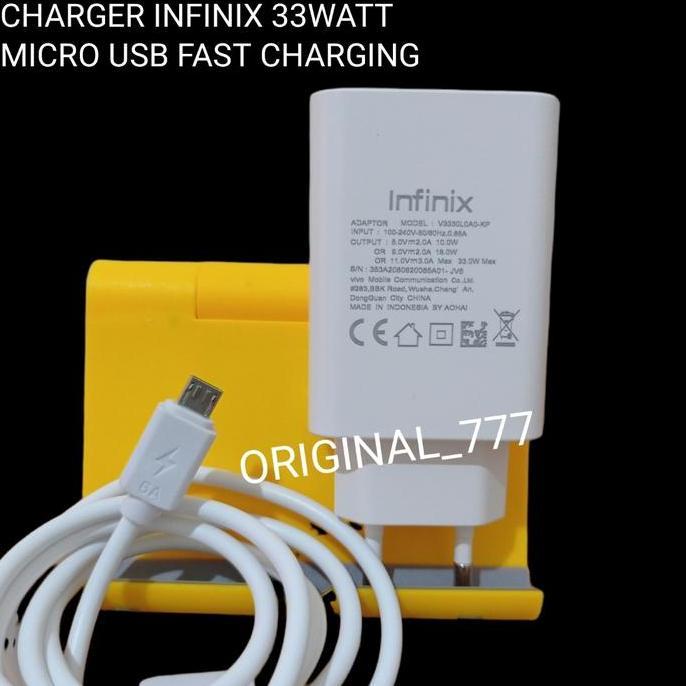 Charger Infinix Original 33watt Fast Charging Micro USB
