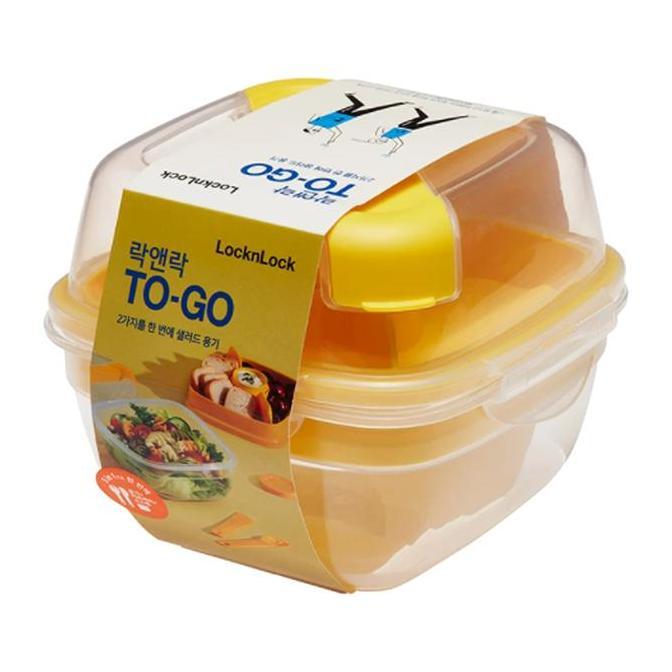 Sale Lock & Lock To Go Salad Box 950Ml Hsm8440Tlb/Hsm8440Tly