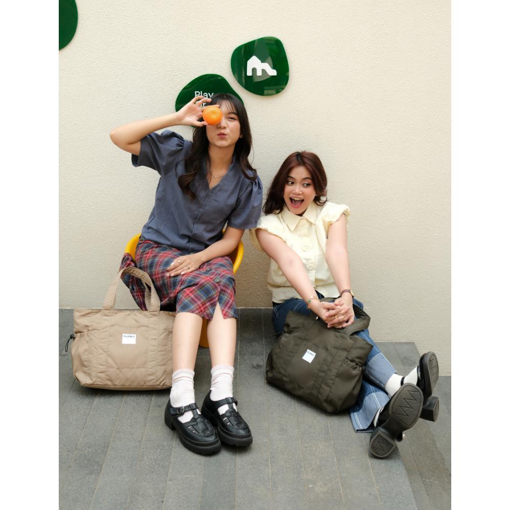 FLICKA Zoey Tote Bag Tas Bahu Wanita Nylon Waterproof