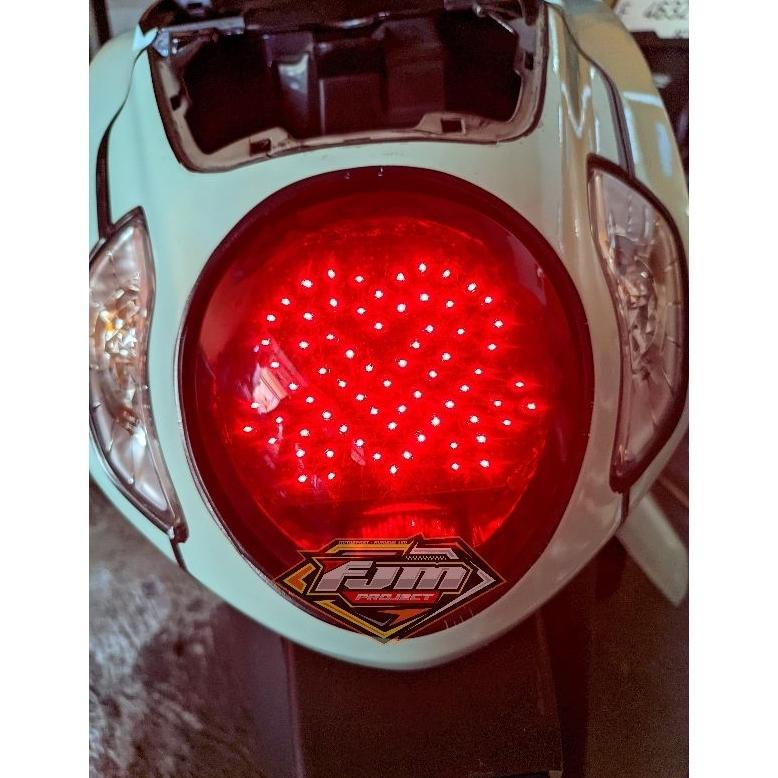 running led scoopy love 2020-2024 led running lampu rem