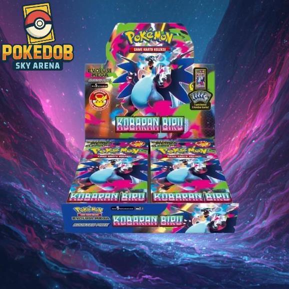 Terlaris Pokemon Kobaran Biru Booster Box Original - Kartu Pokemon Tcg Indonesia Sealed