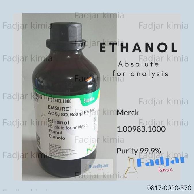 Ethanol Absolute For Analysis | Etanol Absolut Merck 1.00983.1000 New