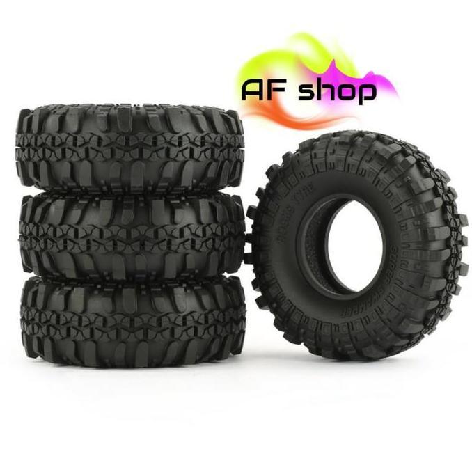 4Pcs Austar Ax-4020 1.9 Inch 110Mm 1/10 Rock Crawler Tires For D90 Scx