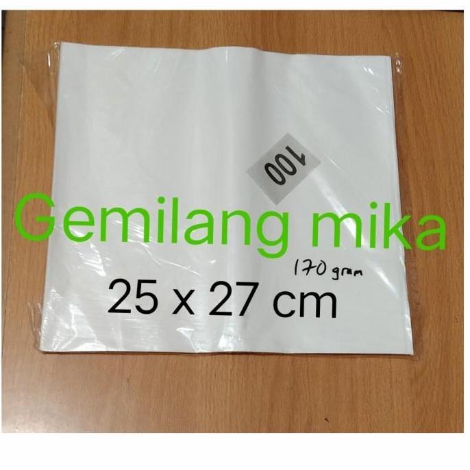 kertas nasi kfc 30x30cm putih