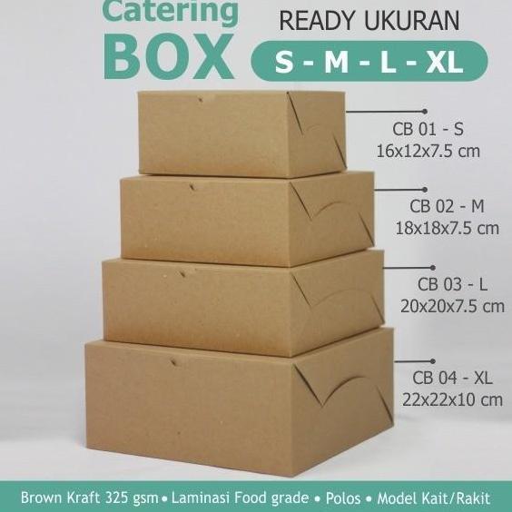 Dus Katering / Catering Box / Dus Box Snack / Dos Kotak Nasi Laminasi