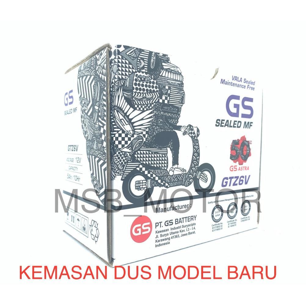Accu / Aki GS ASTRA GTZ6V ORIGINAL VARIO 125 VARIO 150 CB150R