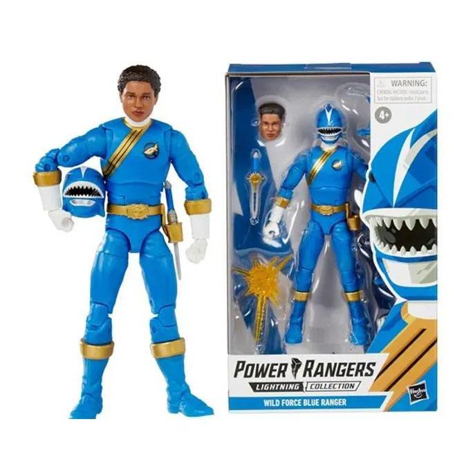 POWER RANGERS Lightning Collection Figure Wild Force Blue Shark Ranger