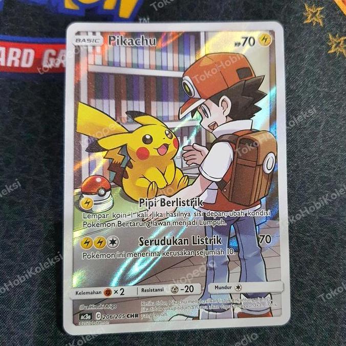Terlaris Pikachu Chr Kartu Pokemon Bahasa Indonesia Original Langka