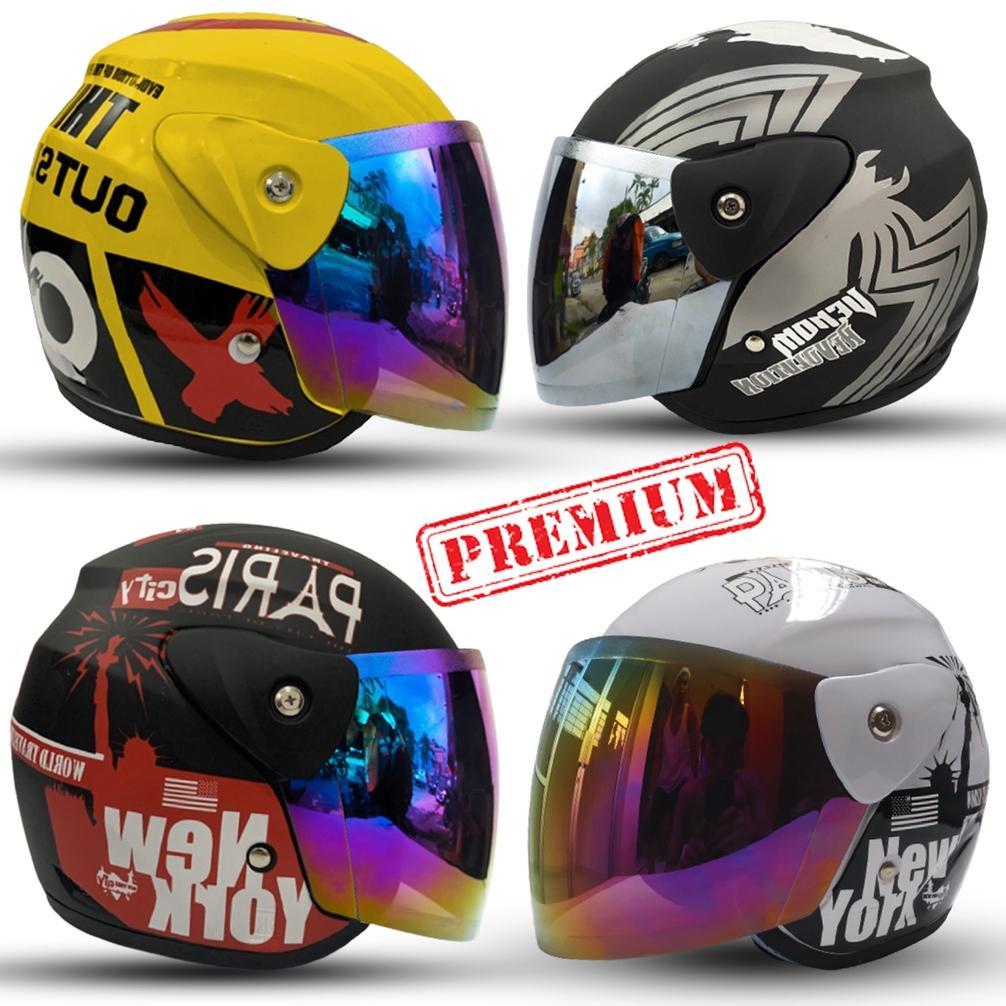 HELM DEWASA EVOLUTION HALF FACE MODEL GM EVO UNTUK PRIA DAN WANITA