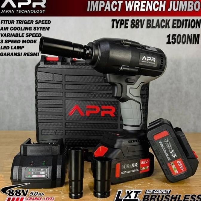 Promo Impact wrench APR JAPAN JUMBO 88V BLACK EDITION 1500NM origi
