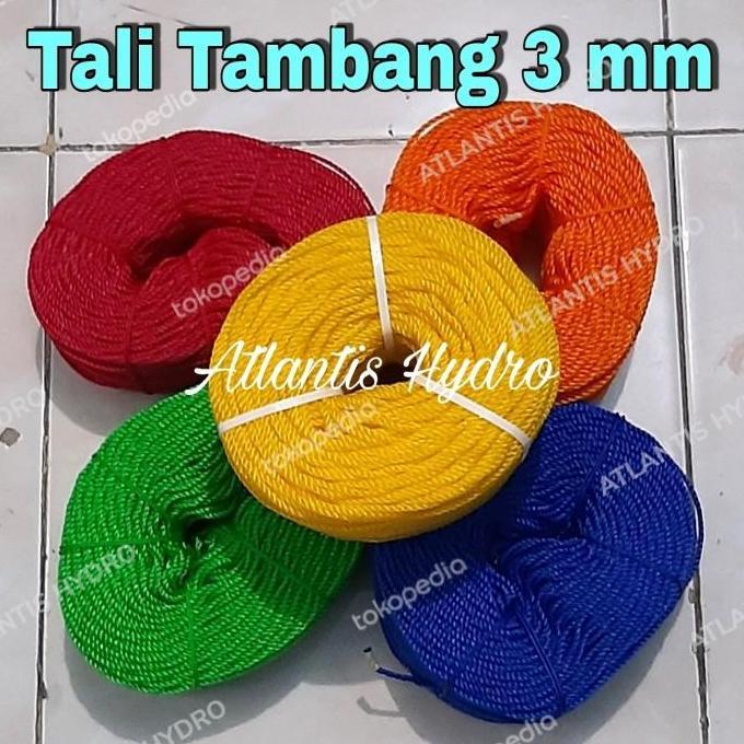 Tali Tambang Plastik 3 mm / Tali Tampar / Tali Jaring 