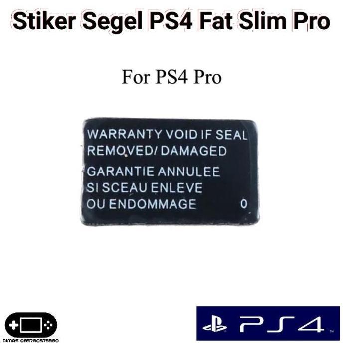 Stiker Segel PS4 Fat Slim Pro Sticker Seal Mesin Void Playstation 4 PS 4