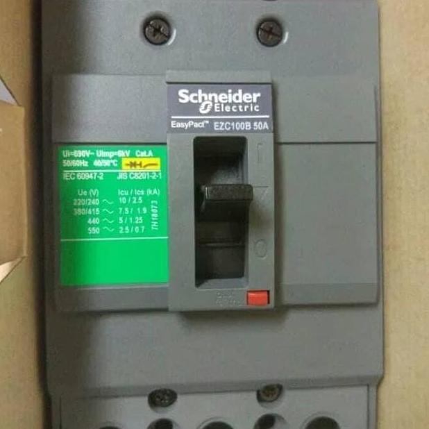 MCCB NFB Breaker Schneider EZC100F 60A/75A/80A/100A EasyPact