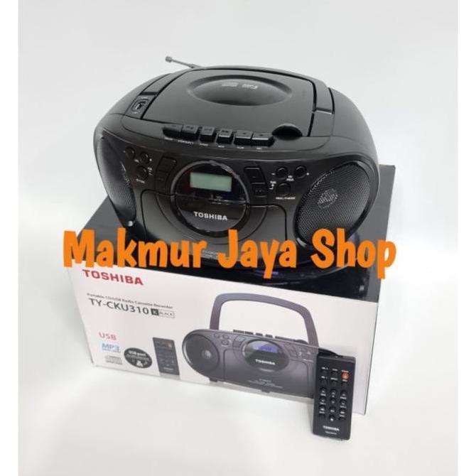 Mini Compo CD Player/Tape Kaset/Radio Toshiba TY-CKU310K Black