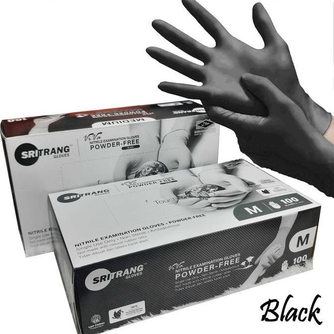 Sarung Tangan Latex Hitam Sarung Tangan Karet Nitrile