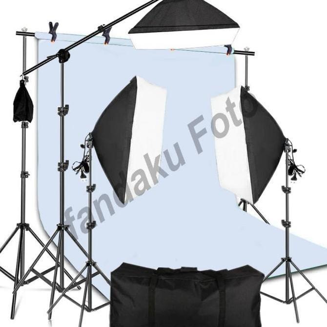 paket softbox boom arm stand background