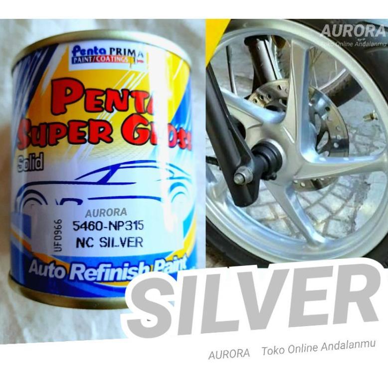 Cat Silver Penta Super Gloss Silfer Seperempat Kilo Cet Mobil dan Motor Kualitas Terbaik