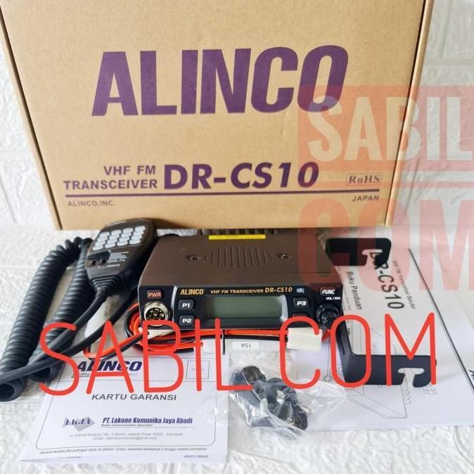 RADIO RIG ALINCO DR CS10 VHF ORI - RADIO RIG MOBIL ALINCO DR CS 10 VHF