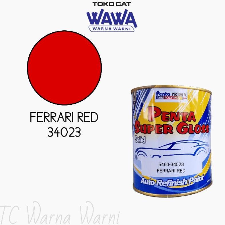cat duco penta super gloss ferrari red merah ferrari 34023 200gr - 100gr ecer