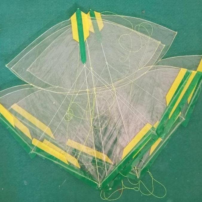 layangan papiran mini siap terbang full fiber