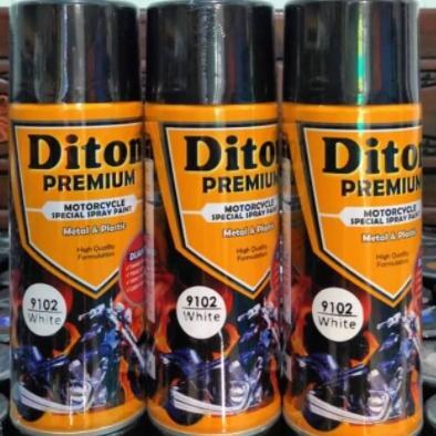 Cat motor diton premium 9102 white putih / DITON PREMIUM 400CC 9102 PUTIH WHITE