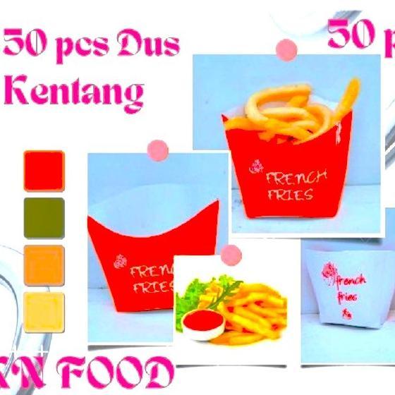Box French Fries - Dus French Fries Kecil - Dus Kemasan Kentang Goreng