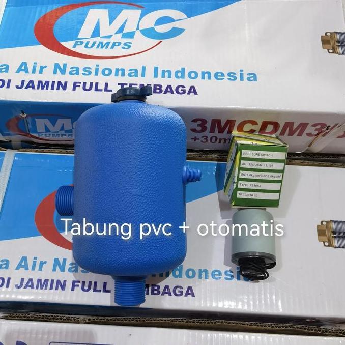 PROMO TABUNG OTOMATIS POMPA AIR PLASTIK PVC KOMPLIT SHIMIZU HARGA MURAH