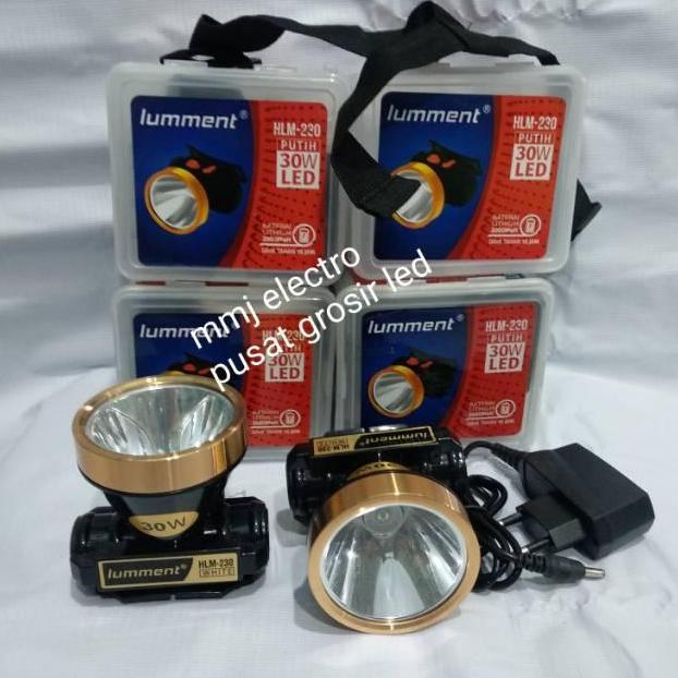 Senter Kepala 30 watt Lumment HLM 230 Headlamp putih