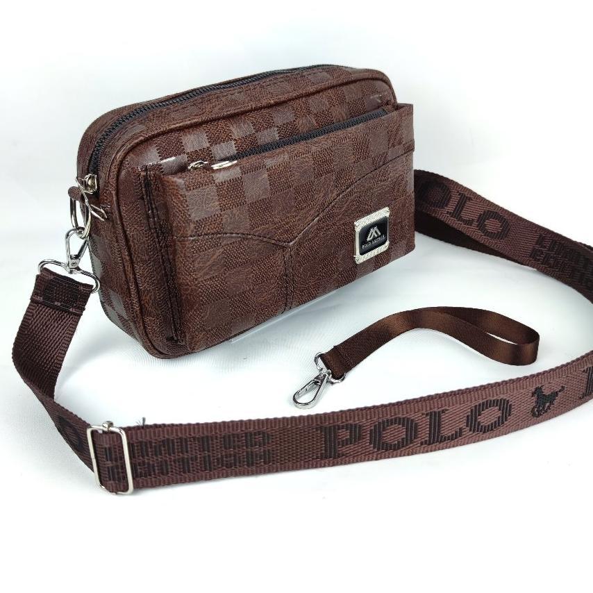 Tas Selempang Pria Wanita Kulit Pu Polo Amstar Handbag
