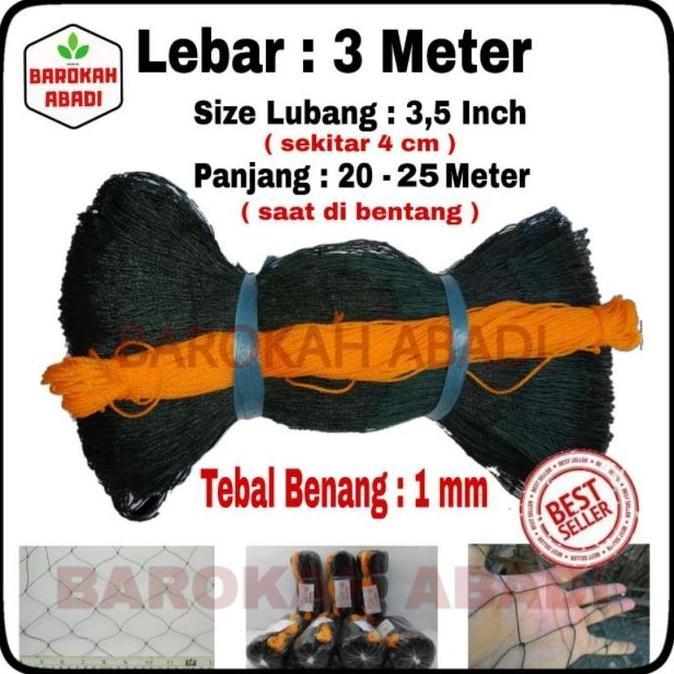Jaring Kandang Ayam Lebar 3 Meter x 25 Meter Jaring Pagar Ayam Jaring Pagar Tanaman Lebar 3 Meter