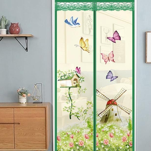 Shenar , Tirai Magnet Ori Tirai Kamar Pintu Kain Kamar Tirai Magnet Anti Nyamuk Tirai Magnet Pintu M