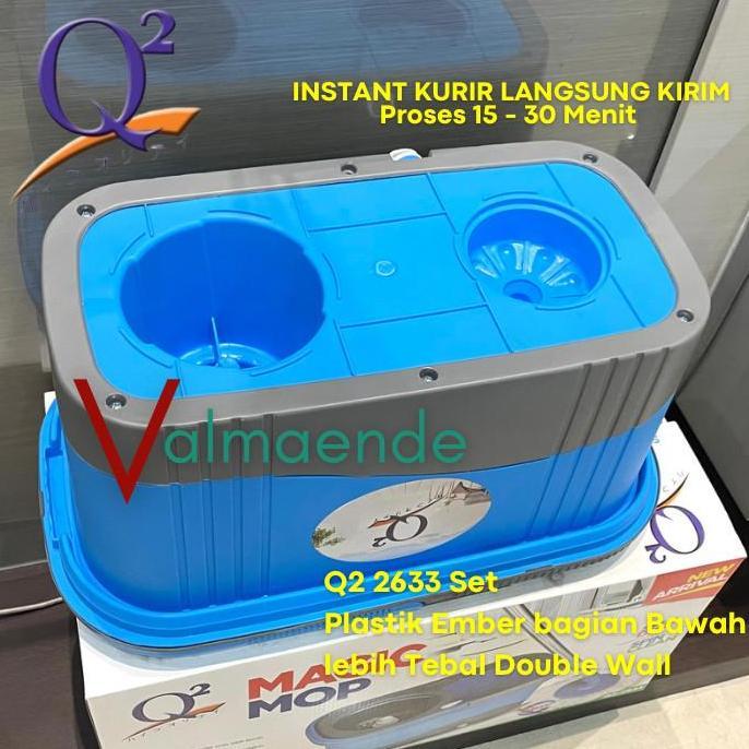 GSF Pel Lantai Alat Pel Putar Otomatis Stainless Magic Mop GSF 433 533