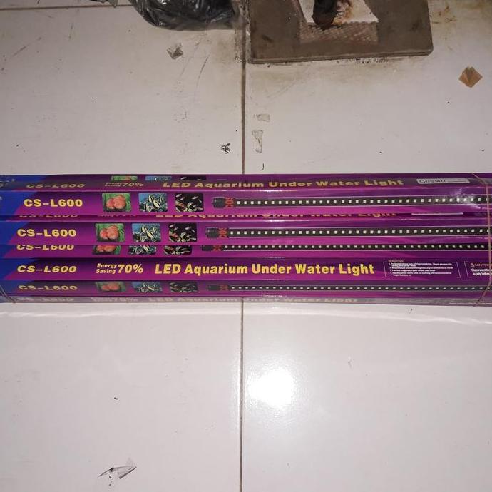 Yujitaro- Lampu Led Celup Aquarium 60Cm ( Merah/Putih )