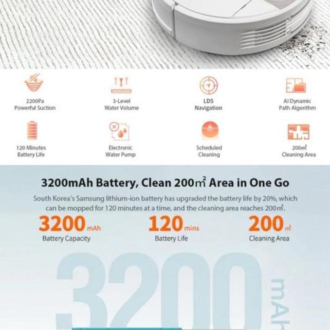 Arigato- Viomi Se / Viomi V2 Pro Robot Vacuum Cleaner And Mop - Robot Vacum Pel
