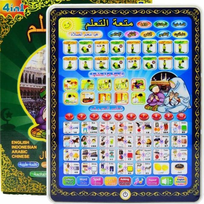 Mainan Edukasi PlayPad Arab 4 Bahasa LED - Playpad Edukasi Anak Muslim 4 Bahasa Lampu LED