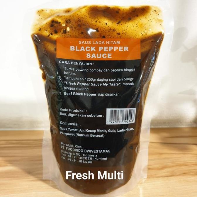 Master- Saus Blackpepper Steak / Saus Bumbu Lada Hitam My Taste Halal